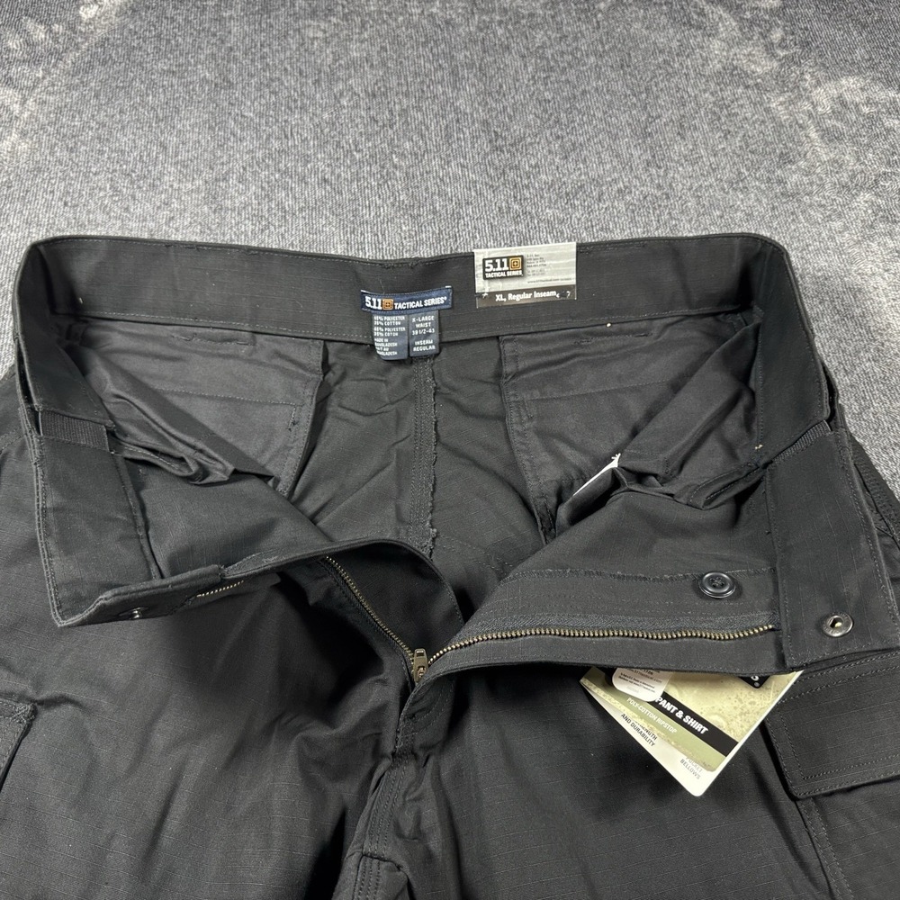 5.11 Tactical Men's Pants Ripstop TDU Relaxed Fit XL Black 74003 - Picture 6 of 16